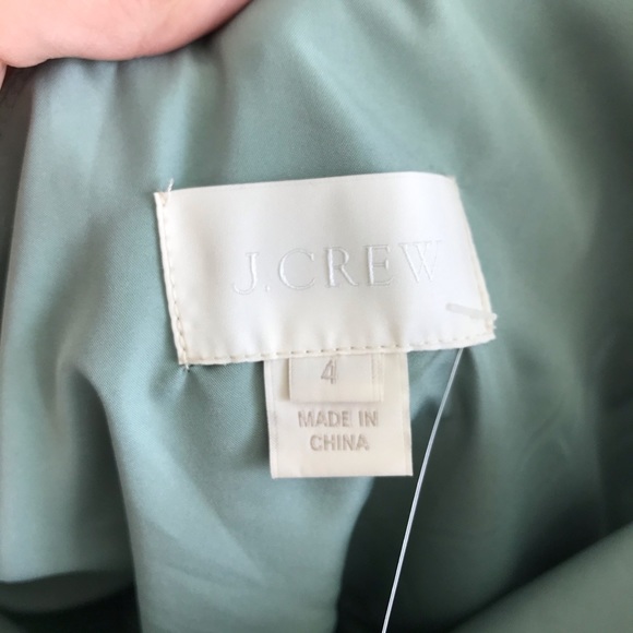 Brand new J Crew shoulder dress sage green - Picture 7 of 8